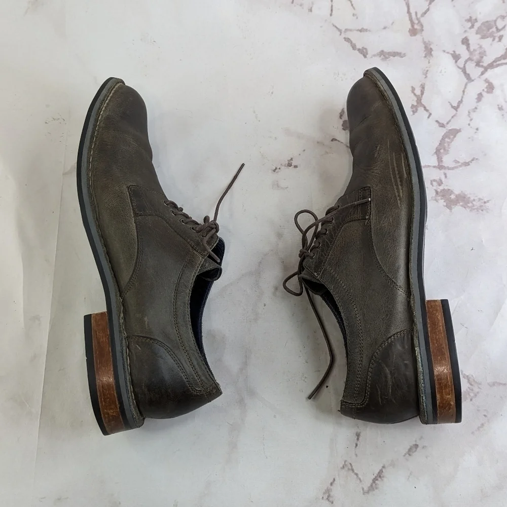 Cole Haan Shoe Men 10.5 M Oxford Brown Wingtip Dress Centre Street Rustic C11652
